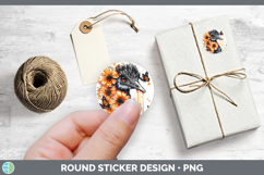 GorgeousOrange Drips Stickers design.