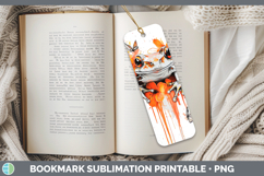 GorgeousOrange Drips Bookmark design.