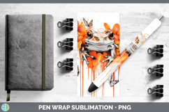 GorgeousOrange Drips Pen Wrap design.
