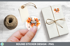 GorgeousOrange Drips Stickers design.