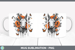 GorgeousOrange Drips Mug Wrap design.