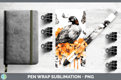 GorgeousOrange Drips Pen Wrap design.