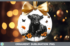 GorgeousOrange Drips Ornament design.
