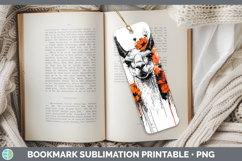 GorgeousOrange Drips Bookmark design.