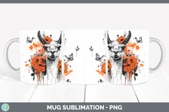 GorgeousOrange Drips Mug Wrap design.