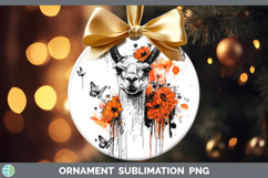 GorgeousOrange Drips Ornament design.