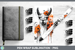 GorgeousOrange Drips Pen Wrap design.