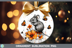 GorgeousOrange Drips Ornament design.