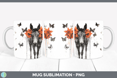 GorgeousOrange Drips Mug Wrap design.