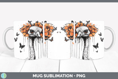 GorgeousOrange Drips Mug Wrap design.