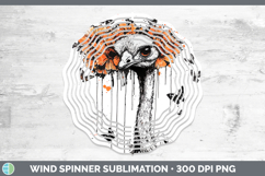 GorgeousOrange Drips Wind Spinner design.