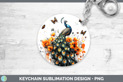 GorgeousOrange Drips Keychain design.