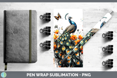 GorgeousOrange Drips Pen Wrap design.