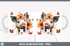 GorgeousOrange Drips Mug Wrap design.