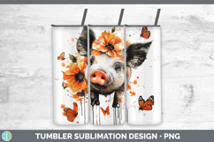 GorgeousOrange Drips Tumbler design.