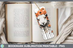 GorgeousOrange Drips Bookmark design.
