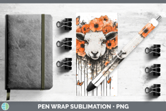 GorgeousOrange Drips Pen Wrap design.
