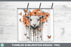 GorgeousOrange Drips Tumbler design.