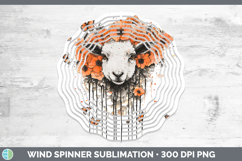 GorgeousOrange Drips Wind Spinner design.