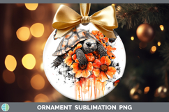 GorgeousOrange Drips Ornament design.