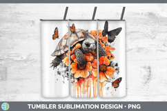 GorgeousOrange Drips Tumbler design.