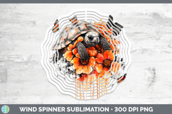 GorgeousOrange Drips Wind Spinner design.