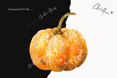 Orange Glitter Pumpkin | Fall Png Product Image 2