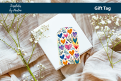 Orange Heart Printable Heart Product Label