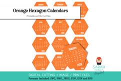 2026 Orange Hexagon Calendars Bundle by Sarah Hurley Product Image 1