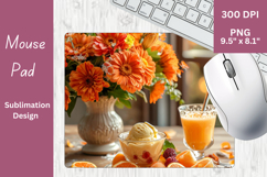 Orange morning Sublimation PNG for Mouse Pad 3 Product Image 1