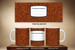 11oz &amp; 15oz Mug Composition Book Design Teacher School Theme Product Image 1