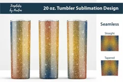 Orange Navy Blue Sublimation Tumbler Wrap for 20 oz skinny tumbler