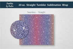 Orange Pink Purple glitter Seamless Tumbler Sublimation Design for 20 oz straight skinny tumbler 