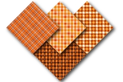 Orange Plaid Patterns Product Image 2