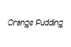 Orange Pudding Font Product Image 1