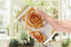 Glass Can Wraps 3D Orange Roses Product Image 2