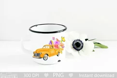Spring truck with flowers PNG sublimation Product Image 2