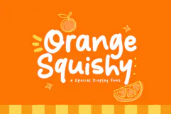 Orange Squishy - A Fun & Cozy Font Product Image 1