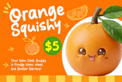 Orange Squishy - A Fun & Cozy Font Product Image 2