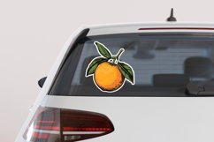 Orange Sticker Clipart Bundle Product Image 6