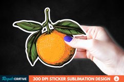 Orange Sticker Clipart, Sticker PNG Sticker Product Image 1
