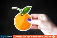 Orange Sticker Clipart Bundle Product Image 2