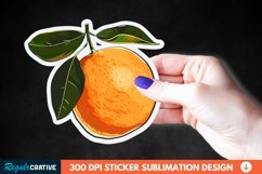 Orange Sticker Clipart, Sticker PNG Sticker Product Image 1