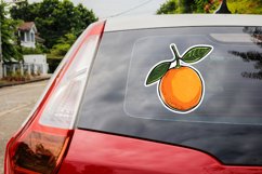 Orange Sticker Clipart Bundle Product Image 3