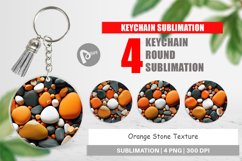 Keychain Orange Stone Texture Product Image 1