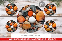 Wind Spinner Orange Stone Texture Product Image 1