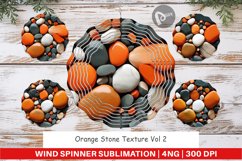 Wind Spinner Orange Stone Texture Product Image 1