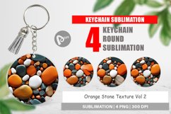 Keychain Orange Stone Texture Product Image 1