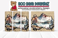 Watercolor Mountains Sublimation tumbler design Product Image 1