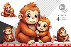 Orangutan Mother&#039;s Day Clipart Product Image 1
